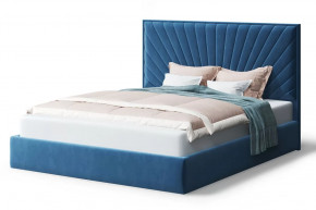 Кровать Леона, 2000*1600 мм, синий в Губкинском - gubkinskij.mebel-tymen.ru | фото