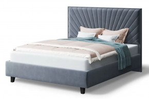 Кровать Леона, 2000*1800 мм, серый в Губкинском - gubkinskij.mebel-tymen.ru | фото