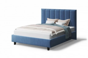 Кровать Лина, 1600*2000 мм, на опорах, синий в Губкинском - gubkinskij.mebel-tymen.ru | фото