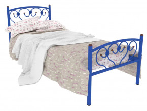 Кровать металлическая Ева Plus синяя в Губкинском - gubkinskij.mebel-tymen.ru | фото
