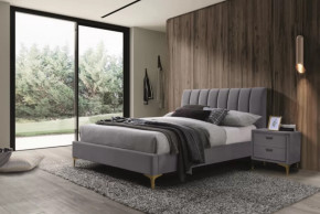 Кровать Рошаль 1800 Серый в Губкинском - gubkinskij.mebel-tymen.ru | фото