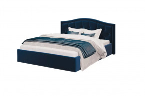 Кровать Стелла, 1400*2000 мм, велюр NEO 27, синий в Губкинском - gubkinskij.mebel-tymen.ru | фото