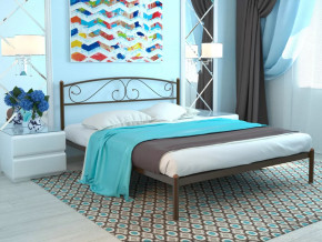 Кровать Вероника коричневая в Губкинском - gubkinskij.mebel-tymen.ru | фото