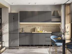Кухня Челси 2,0м Графит/Графит в Губкинском - gubkinskij.mebel-tymen.ru | фото