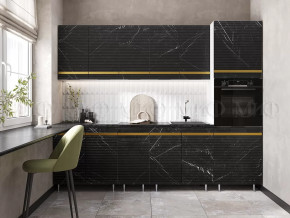 Кухня Милена 2,6м (Мрамор Блэк софт (Антарес)) в Губкинском - gubkinskij.mebel-tymen.ru | фото