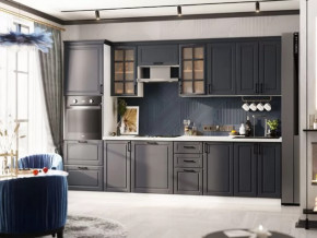 Кухня Николь-1 3 м. Белый/Графит софт в Губкинском - gubkinskij.mebel-tymen.ru | фото