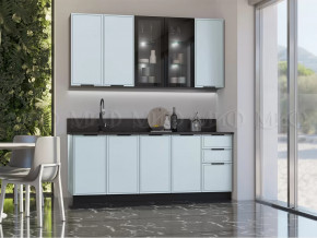 Кухня Николь 2,0/900м (Браш Деним Блю) в Губкинском - gubkinskij.mebel-tymen.ru | фото