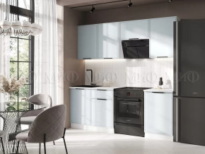 Кухня Николь 2,1м (Браш Деним Блю) в Губкинском - gubkinskij.mebel-tymen.ru | фото