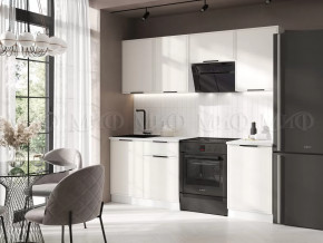 Кухня Николь 2,1м (Холст белый) в Губкинском - gubkinskij.mebel-tymen.ru | фото