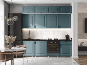 Кухня Престиж 2,4м (Браш Блю) в Губкинском - gubkinskij.mebel-tymen.ru | фото