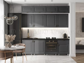 Кухня Престиж 2,4м (Графит софт) в Губкинском - gubkinskij.mebel-tymen.ru | фото