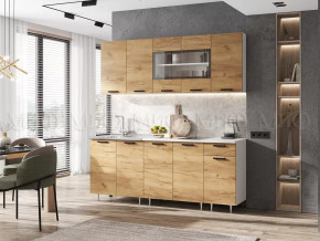 Кухня Рио NEW 1,8м Дуб Крафт ЛДСП в Губкинском - gubkinskij.mebel-tymen.ru | фото