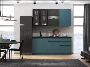 Кухня Техно-6 2,0м (Графит/Атлантик софт/Графит софт) в Губкинском - gubkinskij.mebel-tymen.ru | фото