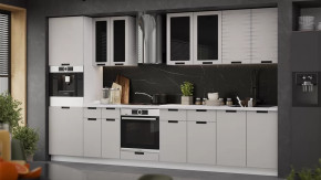 Кухонный гарнитур «Гренада» №5 Белый, Холст мокко в Губкинском - gubkinskij.mebel-tymen.ru | фото