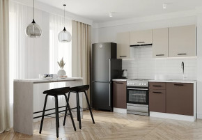 Кухонный гарнитур Латте-2000 столешница 38 мм в Губкинском - gubkinskij.mebel-tymen.ru | фото