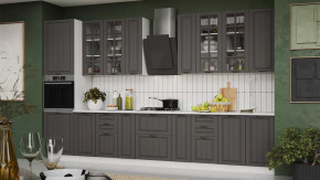 Кухонный гарнитур «Лина» №7 Белый, Графит в Губкинском - gubkinskij.mebel-tymen.ru | фото