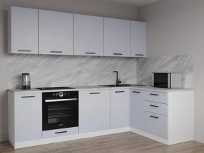 Кухонный гарнитур угловой Смоки-2600х1600 МДФ столешница 38 мм в Губкинском - gubkinskij.mebel-tymen.ru | фото