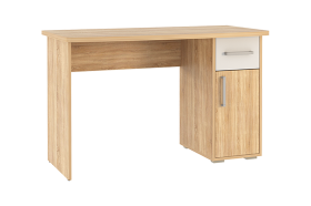 Стол компьютерный 1200 Лайт-1 дуб сонома/белый в Губкинском - gubkinskij.mebel-tymen.ru | фото