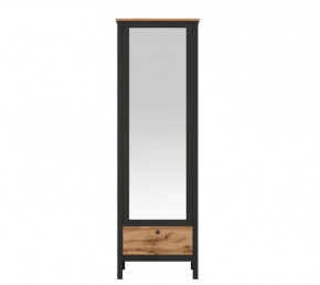 LOFT шкаф SZF1W1S/60 (Дуб вотан/Черный) в Губкинском - gubkinskij.mebel-tymen.ru | фото