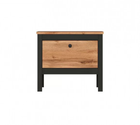 LOFT тумба KOM1K/55 (Дуб вотан/Черный) в Губкинском - gubkinskij.mebel-tymen.ru | фото