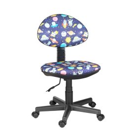 Кресло Логика  Т-59 (космос на синем) без подлокотников в Губкинском - gubkinskij.mebel-tymen.ru | фото