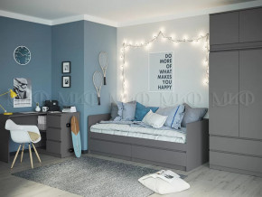 Модульная детская Челси Графит в Губкинском - gubkinskij.mebel-tymen.ru | фото