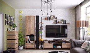 Модульная гостиная Nature в Губкинском - gubkinskij.mebel-tymen.ru | фото