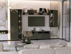 Модульная гостиная Оливия Графит Софт в Губкинском - gubkinskij.mebel-tymen.ru | фото