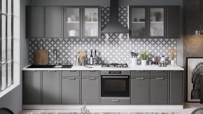 Модульная кухня «Белладжио» Белый, Софт графит в Губкинском - gubkinskij.mebel-tymen.ru | фото