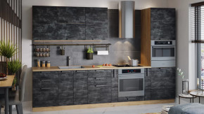 Модульная кухня «Детройт» Дуб крафт золотой/Угольный Камень в Губкинском - gubkinskij.mebel-tymen.ru | фото