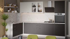 Модульная кухня «Кимберли» Белый, Сноу, Муссон в Губкинском - gubkinskij.mebel-tymen.ru | фото