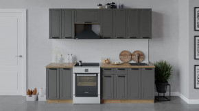 Модульная кухня «Лорас» Дуб крафт золотой/Холст вулкан в Губкинском - gubkinskij.mebel-tymen.ru | фото