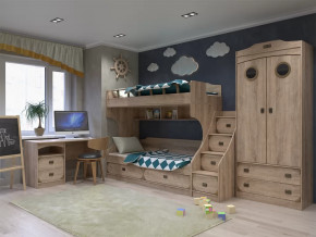 Модульная подростковая Мираж-1 Дуб баррик в Губкинском - gubkinskij.mebel-tymen.ru | фото