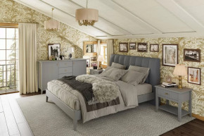 Модульная спальня Никеа Серый шифер/Лак Антрацит в Губкинском - gubkinskij.mebel-tymen.ru | фото