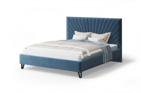 Мягкая кровать Сильвия, 1400*2000 мм, синий в Губкинском - gubkinskij.mebel-tymen.ru | фото