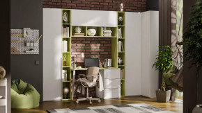 Набор детской мебели «Порто» №10 Белый жемчуг, Океан Зеленый, Белый софт в Губкинском - gubkinskij.mebel-tymen.ru | фото