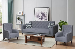 Набор мебели для отдыха Амарант (вар. ткань) 3-3-1 в Губкинском - gubkinskij.mebel-tymen.ru | фото