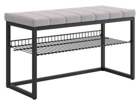 Обувница Классная 2 черный муар/оникс (велюр) в Губкинском - gubkinskij.mebel-tymen.ru | фото