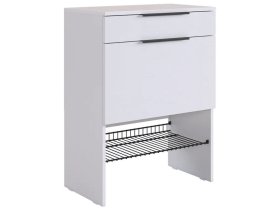 Обувница Баско белое дерево/белое дерево в Губкинском - gubkinskij.mebel-tymen.ru | фото