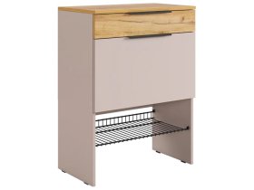 Обувница Баско кашемир/дуб крафт золотой в Губкинском - gubkinskij.mebel-tymen.ru | фото