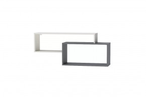 Полка Клео Пл-1, 1150 мм, графит, миндаль Диал в Губкинском - gubkinskij.mebel-tymen.ru | фото