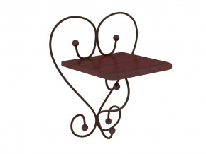 Полка настенная Милсон коричневая в Губкинском - gubkinskij.mebel-tymen.ru | фото