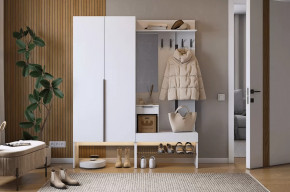 Прихожая Баско К1 белое дерево в Губкинском - gubkinskij.mebel-tymen.ru | фото