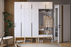 Прихожая Баско К10 белое дерево в Губкинском - gubkinskij.mebel-tymen.ru | фото