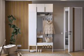 Прихожая Баско К4 белое дерево в Губкинском - gubkinskij.mebel-tymen.ru | фото