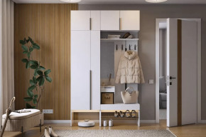 Прихожая Баско К6 белое дерево в Губкинском - gubkinskij.mebel-tymen.ru | фото