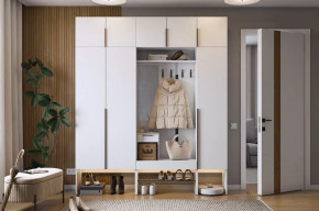Прихожая Баско К7 белое дерево в Губкинском - gubkinskij.mebel-tymen.ru | фото