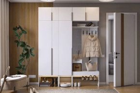 Прихожая Баско К9 белое дерево в Губкинском - gubkinskij.mebel-tymen.ru | фото