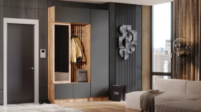 Прихожая Бавария Дуб вотан/графит в Губкинском - gubkinskij.mebel-tymen.ru | фото