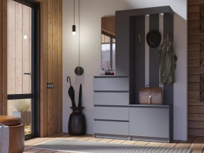 Прихожая Челси графит в Губкинском - gubkinskij.mebel-tymen.ru | фото